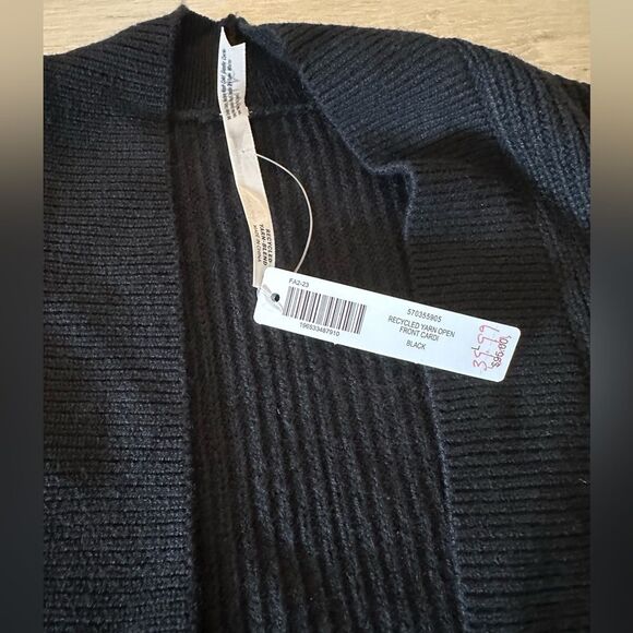 Soma Open-Front Cardigan Large Black New‎ With Tags - Picture 5 of 6